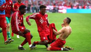 Franck Ribery: Kam zum letzten Mal, sah zum vorerst letzten Mal die Fans in der Arena und traf zum letzten Mal für den FC Bayern. Einen schöneren Abschied hätte sich der Franzose wohl kaum wünschen können. Note: 2.