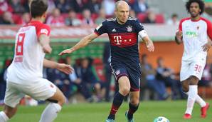 Arjen Robben könnte gegen den FC Augsburg in der Startelf stehen.