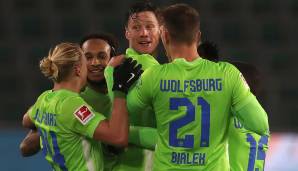 Wolfsburg hat 2:1 gegen Frankfurt gewonnen.