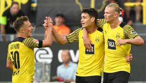 Borussia Dortmund hat einen Traumstart hingelegt. Gegen Eintracht Frankfurt gewann das Team von Trainer Marco Rose deutlich mit 5:2. Stürmer Erling Haaland spielte herausragend. Die Noten und Einzelkritiken der BVB-Spieler.