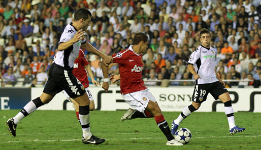 In der 85. Minute erzielte Xavier Hernandez das erlösende 1:0 für Manchester United gegen Valencia
