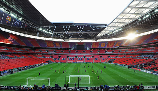 Der Austragungsort des Champions-League-Finales 2011: Das Wembley-Stadion