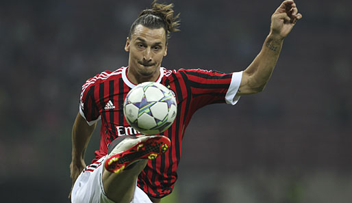 Zlatan Ibrahimovic spielt mit dem AC Milan gegen seinen Ex-Klub aus Barcelona