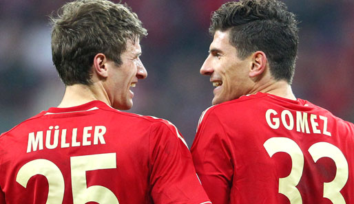 Thomas Müller (l.) wurde gegen Real Madrid für Bastian Schweinsteiger eingewechselt
