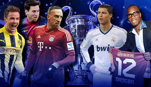 Götze, Messi, Ribery, Ronaldo oder Drogba: Wer gewinnt die Champions League?