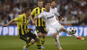 Cristiano Ronaldo (r.) und Real scheiterten vergangene Saison im Halbfinale am BVB