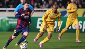 Lionel Messi erzielte gegen Apoel seinen 72. Treffer in der Königsklasse