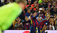 Die Protagonisten des Abends im Camp Nou: Messi, Neymar und Manuel Neuer