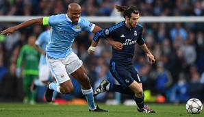 Gareth Bale agierte gegen Vicent Kompany und die City-Defensive weitestgehend blass