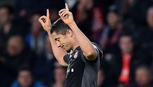 Robert Lewandowski hat für Bayern doppelt gegen PSV Eindhoven getroffen