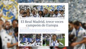In der spanischen ABC wird auch gefeiert: Real Madrid, dreizehn Mal Champion Europas.