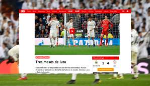 AS (Spanien): "Drei Monate der Trauer. Real Madrid beendet die Saison mit einer krachenden Niederlage. Ein Desaster auf allen Ebenen."