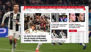 Corriere dello Sport (Italien): "Juventus hat einen Marsianer: Ein fabelhaftes Trio von Ronaldo erniedrigt Atletico Madrid."