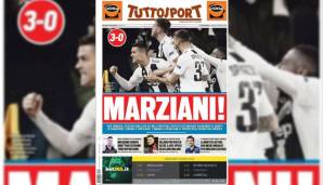 Tuttosport (Italien) - Printausgabe: "Marsianer! Unglaubliches Juve!"