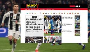 MundoDeportivo (Spanien): "Ein seelenloses Atletico Madrid wird von Juventus mit einem großartigen Ronaldo eliminiert. Eine schwarze Nacht für Atletico, eine der schlimmsten in der Ära Simeone."