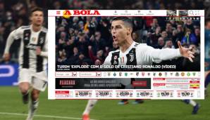 A Bola (Portugal): "Turin explodiert dank der Tore von Cristiano Ronaldo."