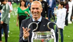PLatz 7: Zinedine Zidane (Real Madrid) - 4 Titel mit Real Madrid.