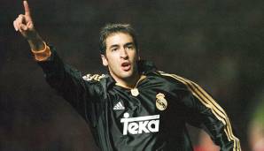 PLATZ 19: Raul - 39 Spiele (20. Tor für Real Madrid beim 3:2 bei Manchester United am 19. April 2000).