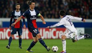 Platz 7: Zlatan Ibrahimovic (2013/14) - 8 Tore für Paris Saint-Germain.