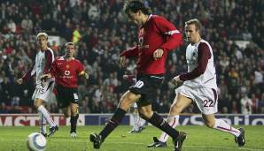 Platz 7: Ruud van Nistelrooy (2004/05) - 8 Tore für Manchester United.