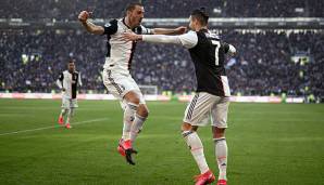 Juventus Turin um Cristiano Ronaldo und Leonardo Bonucci treffen im Champions-League-Achtelfinale auf Olympique Lyon.