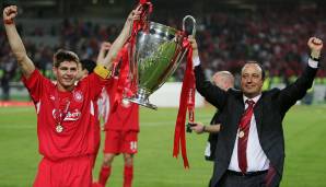 TRAINER - RAFA BENITEZ: Holte 2004 mit Valencia die spanische Meisterschaft und den UEFA Cup, ging nach Liverpool und gewann sofort die CL! Bis 2010 blieb er bei den Reds. 2013 holte Benitez mit Chelsea den EL-Titel, zuletzt war er Coach von Everton.