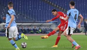 Platz 14: Jamal Musiala für den FC Bayern München am 23.02.2021 gegen Lazio Rom (17 Jahre, 11 Monate und 27 Tage).