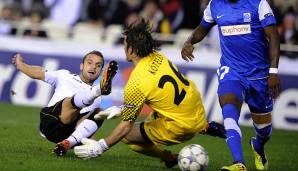 Platz 9: ROBERTO SOLDADO in seinem 12. Einsatz für den FC Valencia am 23.11.2011.