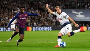 Platz 9: HARRY KANE in seinem 12. Einsatz für Tottenham Hotspur am 03.10.2018.