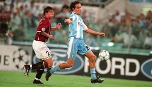Platz 9: SIMONE INZAGHI in seinem 12. Einsatz für Lazio Rom am 12.09.2000.