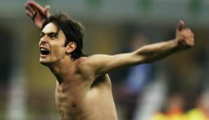 Platz 3: FILIPPO INZAGHI in seinem 11. Einsatz für AC Milan am 23.04.2003.