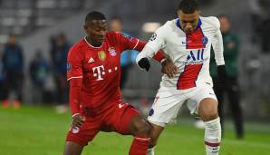 Kylian Mbapppe traf im Viertelfinal-Hinspiel gegen den FC Bayern und David Alaba doppelt.
