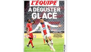 FRANKREICH - L'EQUIPE: "Das perfekte Verbrechen! Scheesterne Mbappé und Neymar: Die beiden Stars von PSG, Kylian Mbappé und Neymar, waren maßgeblich am Erfolg ihrer Mannschaft beteiligt und erzielten jeweils einen Doppelpack. Zwei Tore und zwei Assists."