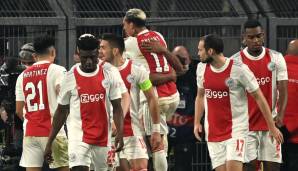 Platz 4 - Ajax Amsterdam: Achtelfinale (bereits qualifiziert), Viertelfinale (66 Prozent), Halbfinale (38 Prozent), Finale (21 Prozent), Sieg im Endspiel (10 Prozent)