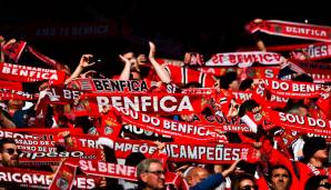 Platz 21: Benfica Lissabon - 35 Siege, 24 Remis und 41 Niederlagen (105:129 Tore)