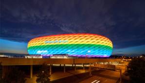 Die UEFA hatte bei der EM 2020 verboten, dass die Allianz Arena gegen Ungarn in Regenbogenfarben leuchtet.