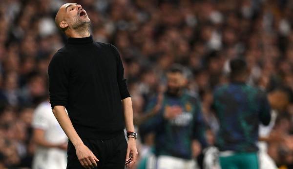 Wieder nix: Pep Guardiola nach dem Halbfinal-Aus in der Champions League gegen Real Madrid.