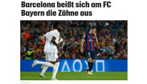 KRONEN ZEITUNG: "Barcelona beißt sich am FC Bayern die Zähne aus."
