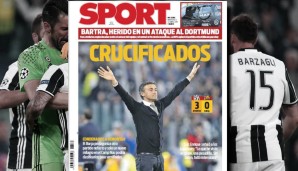 "Gekreuzigt!", titelt die spanische Zeitung "Sport" ganz schön markig und wenig geschmackvoll. Die Vorfälle von Dortmund finden sich weiter oben