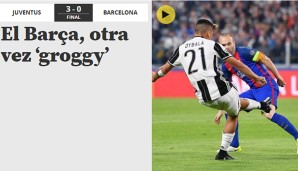Die Überschrift von "Mundo Deportivo" muss man eigentlich nicht übersetzen...