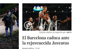 "El Pais" meint sinngemäß, dass ein verjüngtes Juventus gezeigt habe, dass Barcas Zeit abgelaufen sei