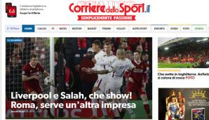 Der Corriere dello Sport ist ganz begeistert von der Liverpooler Show.