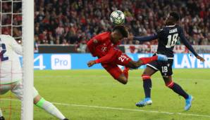 Mit einem wuchtigen Kopfball erzielte Kingsley Coman das 1:0 für die Bayern.