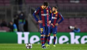 LIONEL MESSI: Blieb abgesehen auf seinen sicher verwandelten Strafstoß blass. Produzierte mit 16 Ballverlusten die meisten aufseiten der Katalanen. Sein vorletztes CL-Spiel für Barca? Note: 5.