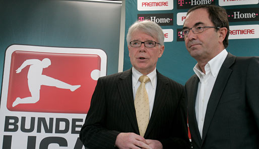 Reinhard Rauball (l.) ist Liga-Chef & Erwin Staudt war von 2003 bis 2011 Präsident des VfB Stuttgart