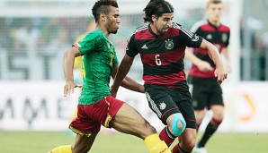 Gegen Kamerun (mit Eric-Maxim Choupo-Moting) feierte Sami Khedira sein DFB-Comeback
