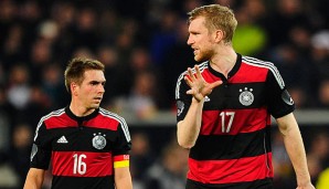 Nach dem WM-Triumph waren Lahm und Mertesacker aus dem DFB-Team zurückgetreten