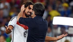 Khedira und Löw gewannen 2014 zusammen den WM-Titel in Brasilien