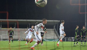 Torjäger Enis Bunjaki sorgte per Foulelfmeter für den entscheidenden Treffer gegen Mexiko