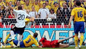Lukas Podolski erzielte beim WM-Achtelfinale 2006 zwei Treffer.